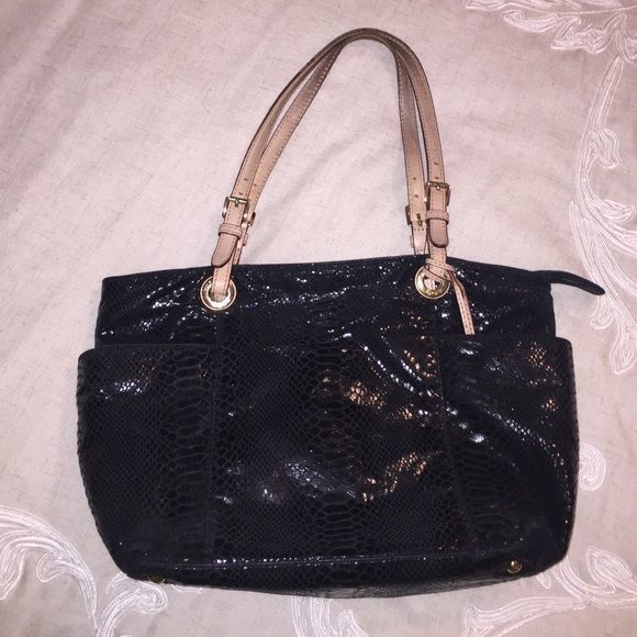 Michael Kors Python Embossed Tote - Picture 1 of 3